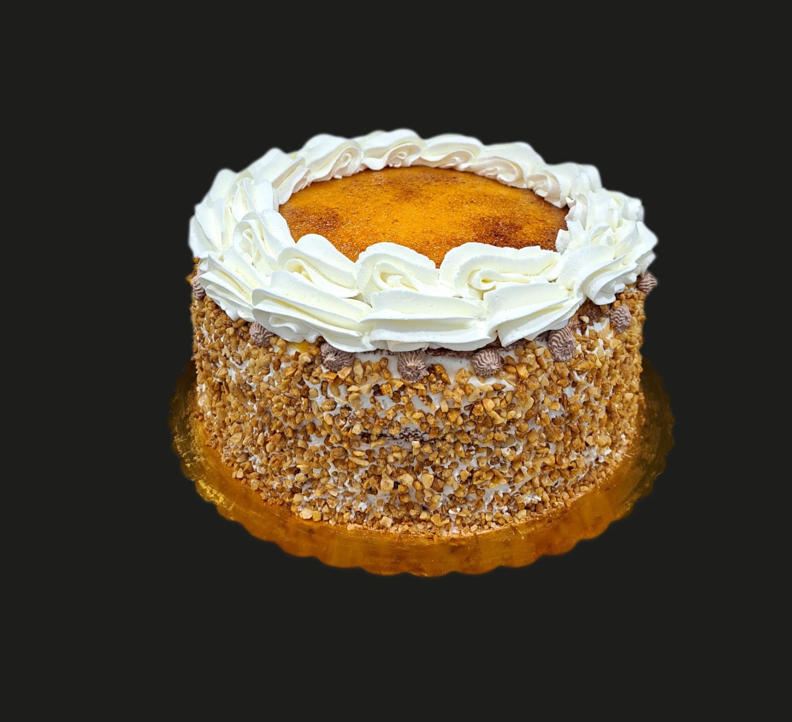 Hazelnut Caramel Mousse Cake With Mirror Glaze Stock Photo - Download Image  Now - Pear, Anise, Baked Pastry Item - iStock